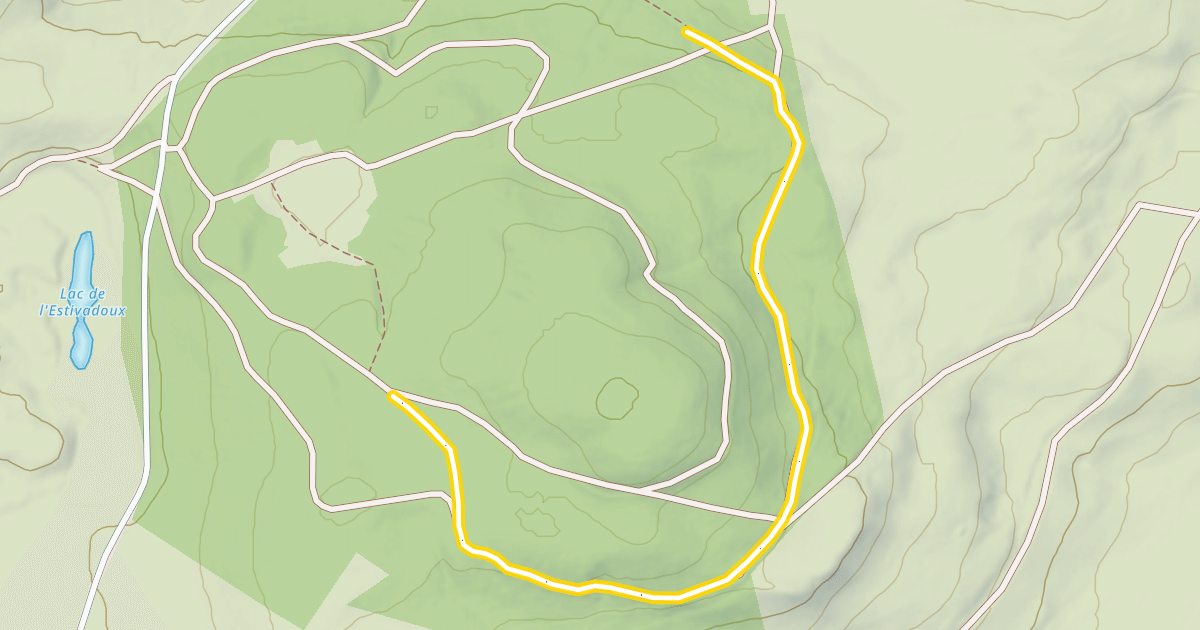 Map preview of Lac d'Estivadoux
