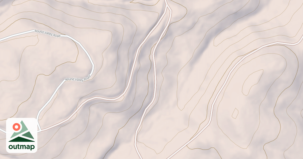 Map of EAST ROUND VALLEY