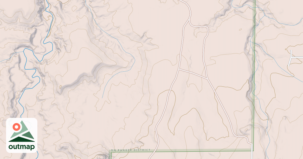 Map of USFS Motor Vehicle Use Map Trails 22473