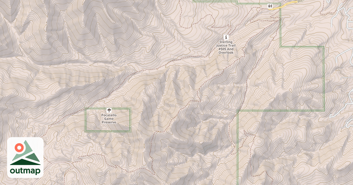 Map of West Fork Gibson Jack