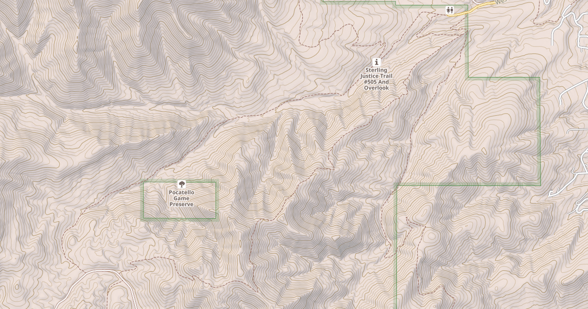 Map preview of West Fork Gibson Jack