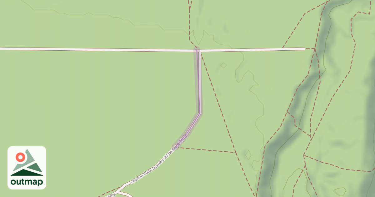 Map of Chemin Rural Numéro 22 de Saint-Rémy