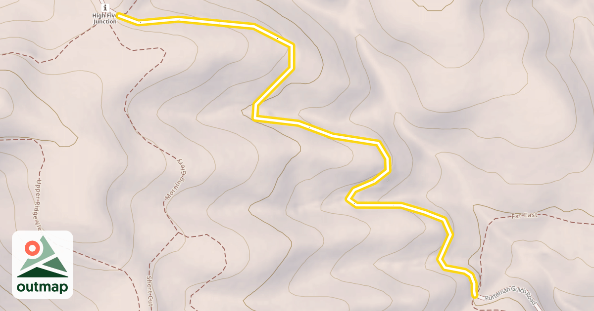 Map of Purteman Gulch Road