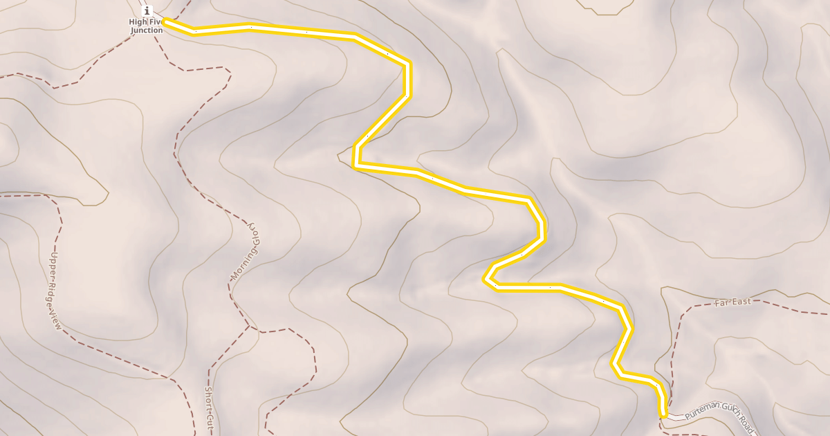 Map preview of Purteman Gulch Road