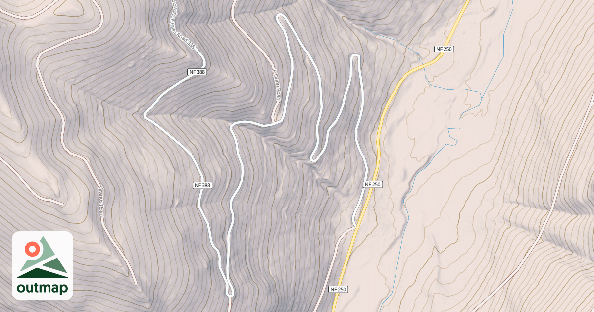 Map of SNOWSHOE PASS ALTERNATE