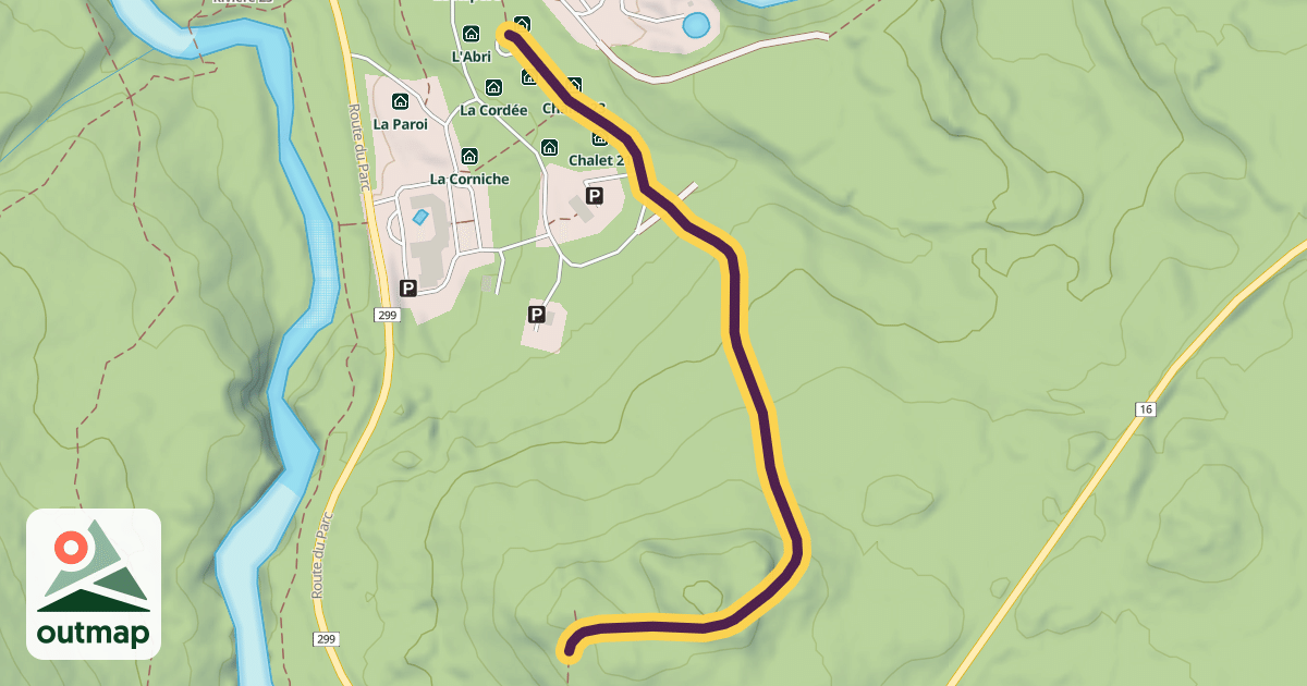 Map of Sentier de belvédère de la Lucarne