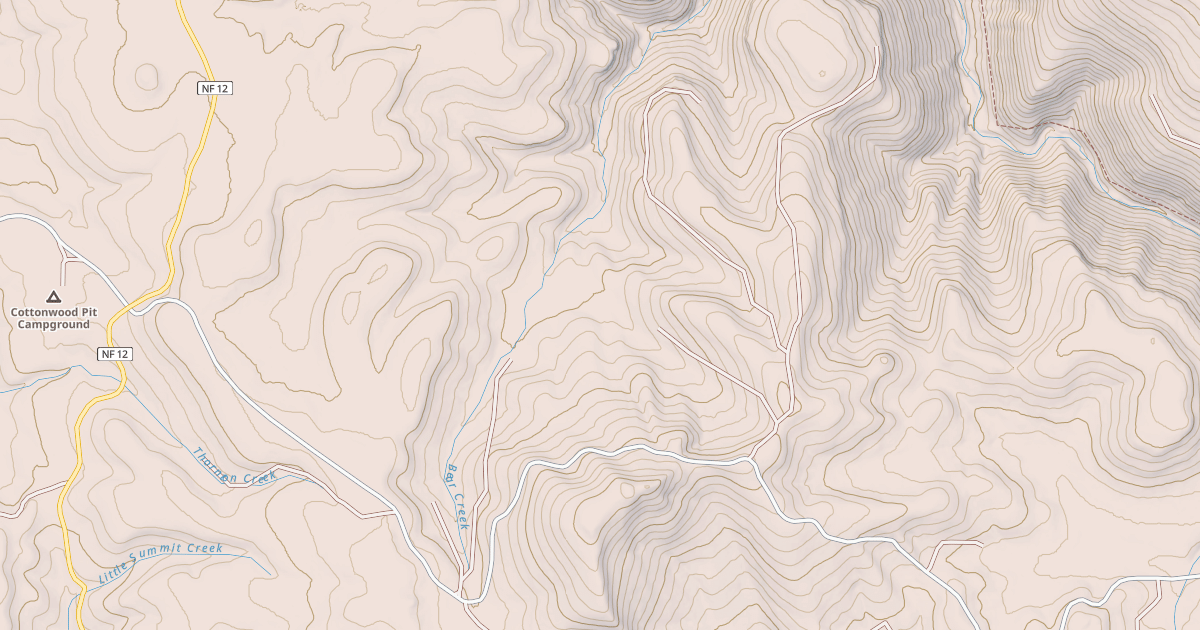 Map preview of USFS National Forest System Roads {8C7D8C9D-464D-4F7E-8730-93CB911EA93D}