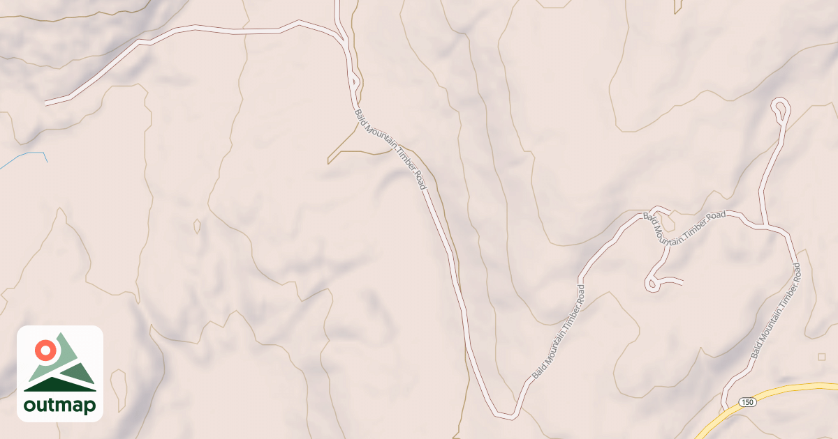 Map of BALD MOUNTAIN TIMBER RD.