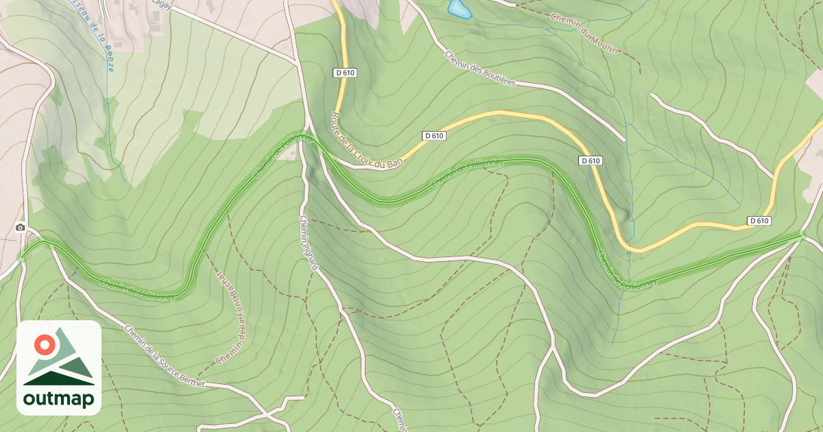 Map of Chemin de Pollionnay