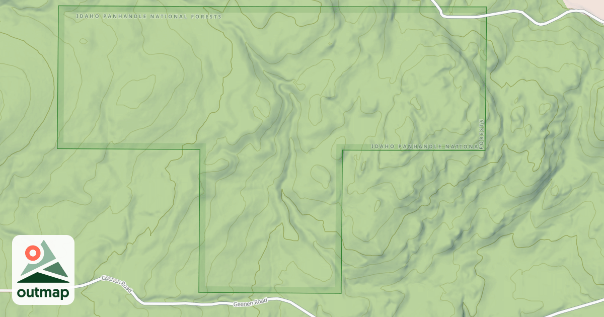 Map of Cocolalla Section 12 Ohv