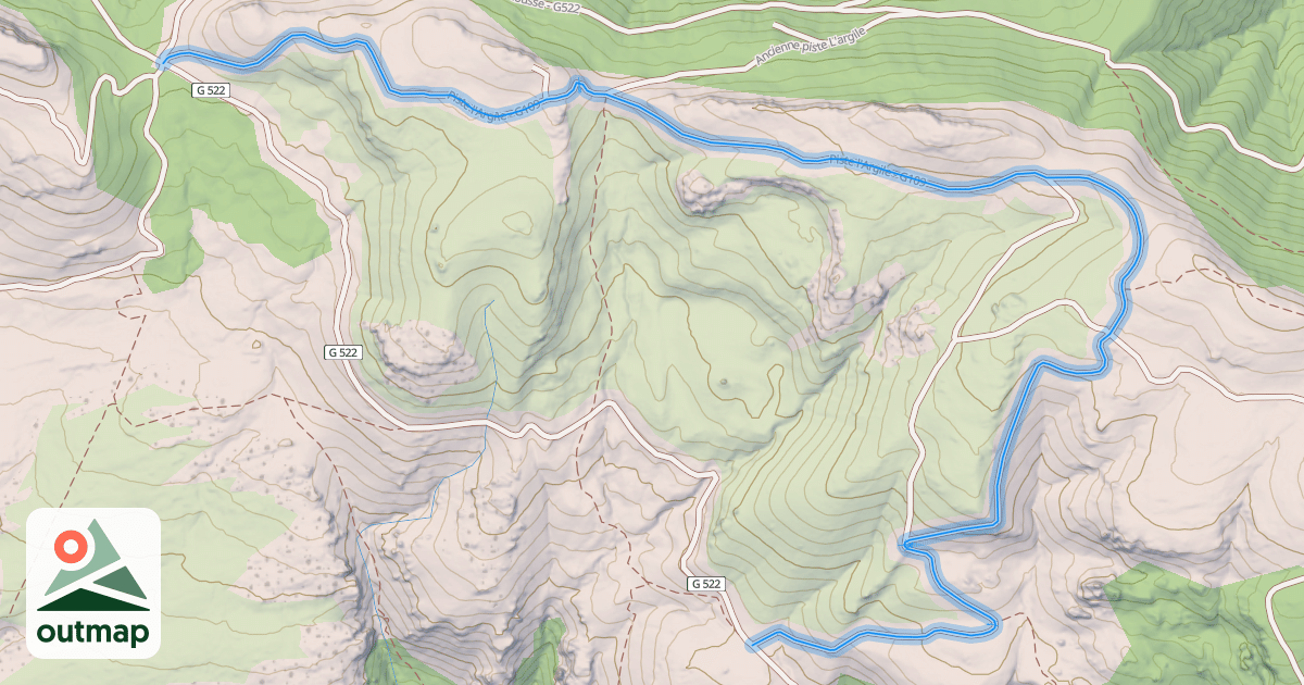 Map of Piste l'Argile - G109