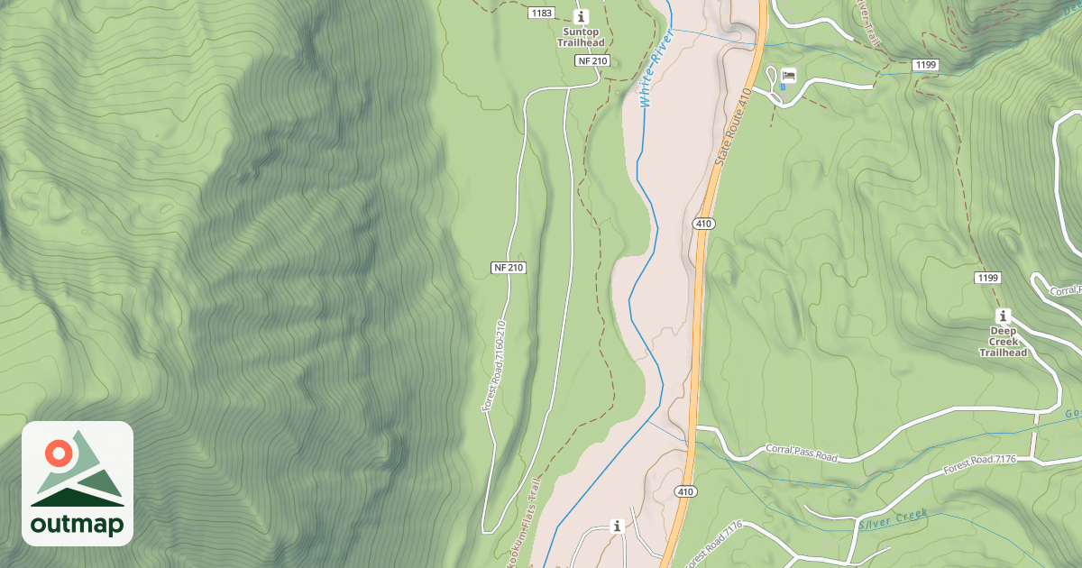 Map of RANGER CREEK AIRSTRIP