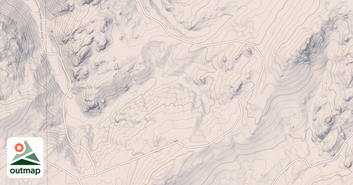 Map of Sawtooth Mountain