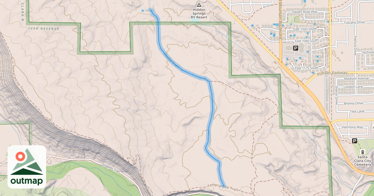 Map of Cholla Trail