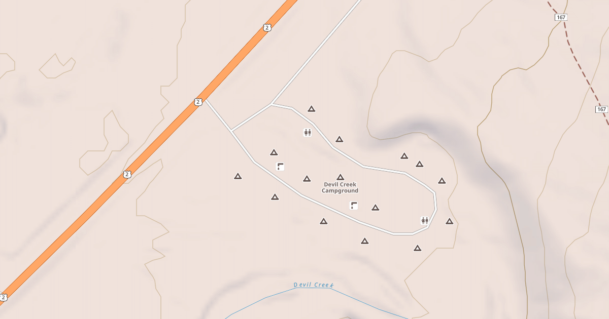 Map preview of DEVIL CREEK CAMPGROUND