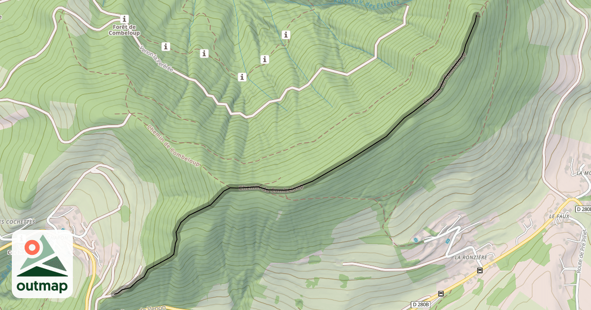 Map of Chemin de Combeloup