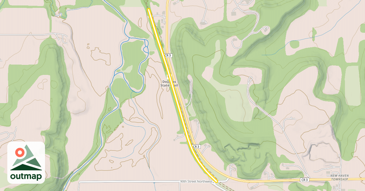Map of Douglas State Trail