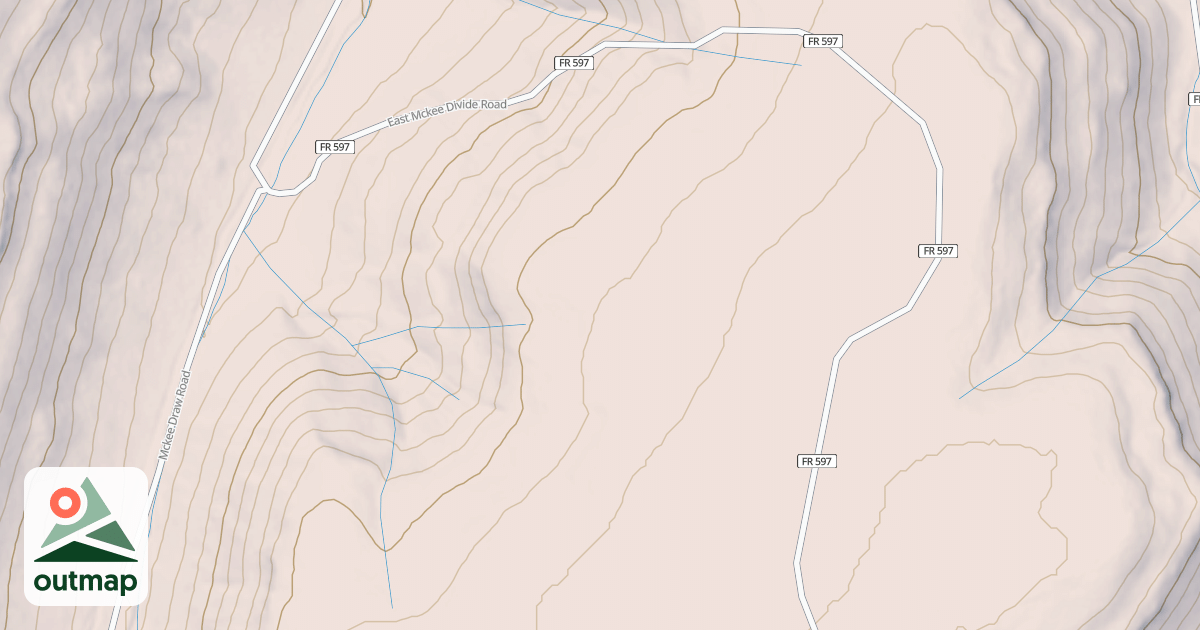 Map of East Mc Kee Divide