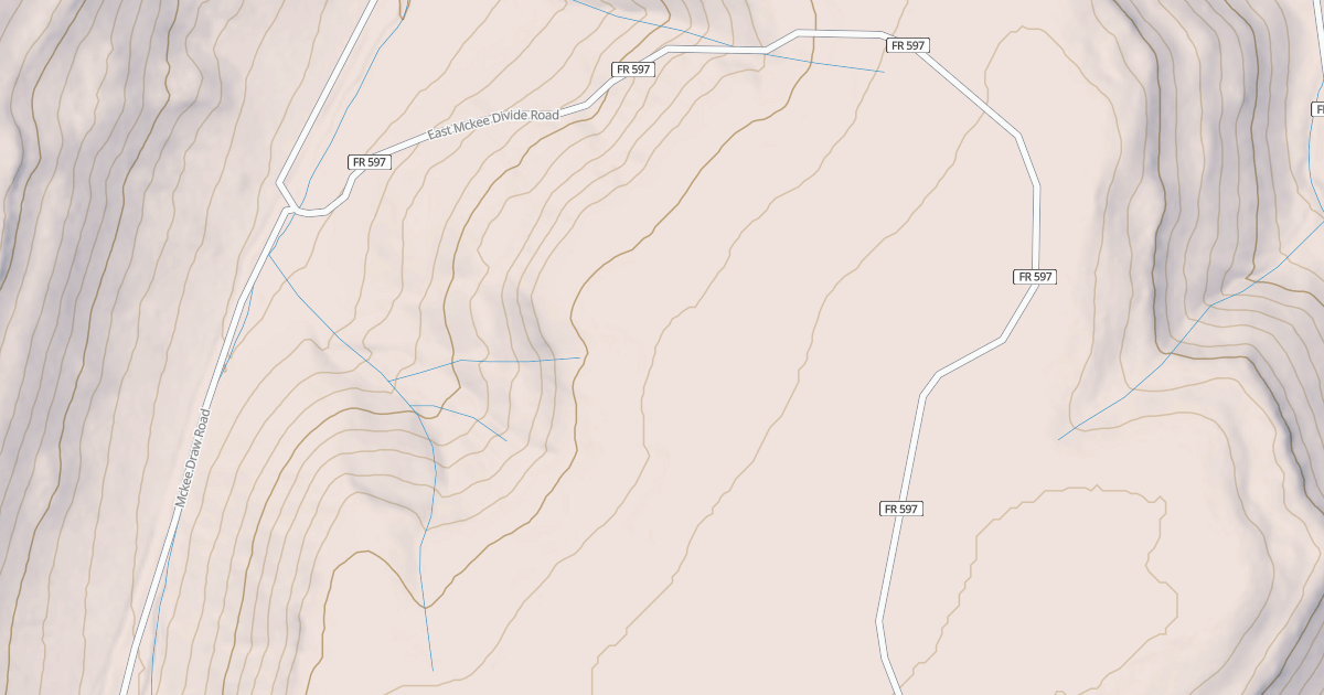 Map preview of East Mc Kee Divide