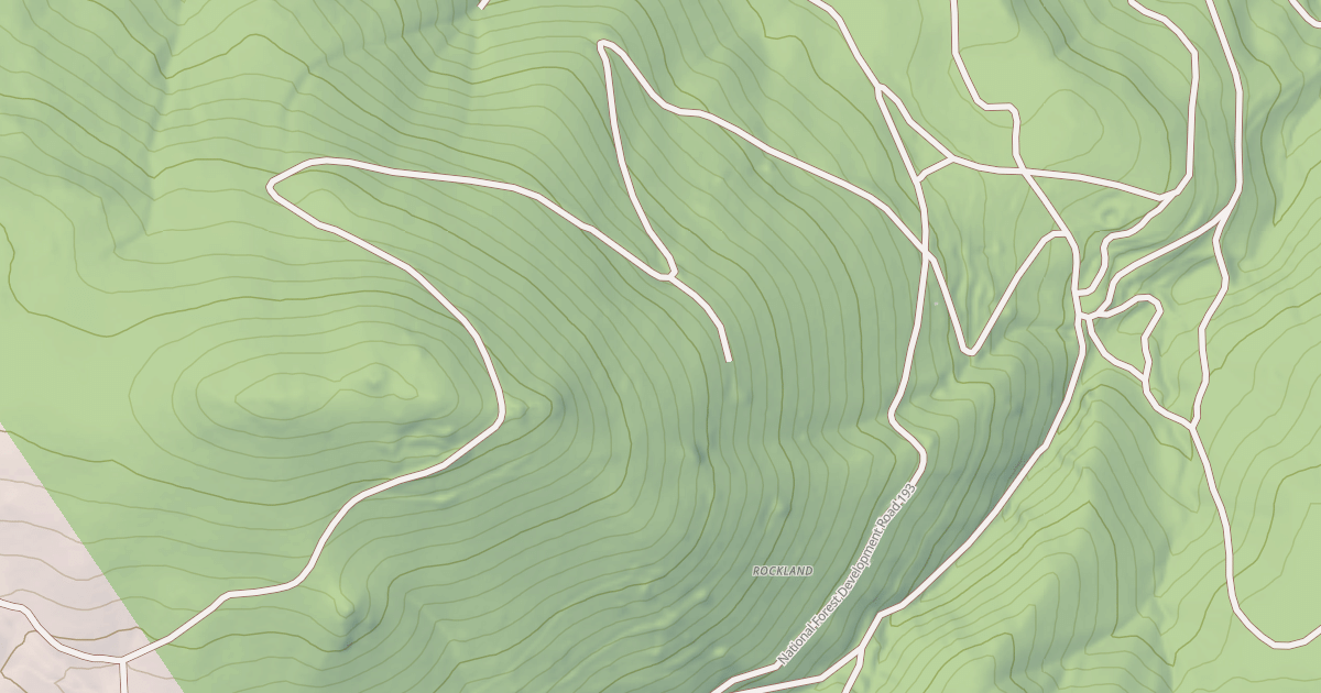 Map preview of ROCKLAND PEAK ROAD