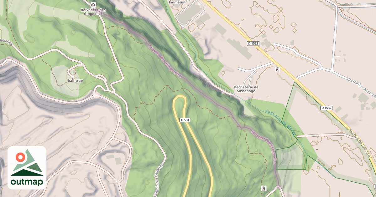 Map of Chemin des Gingeolles