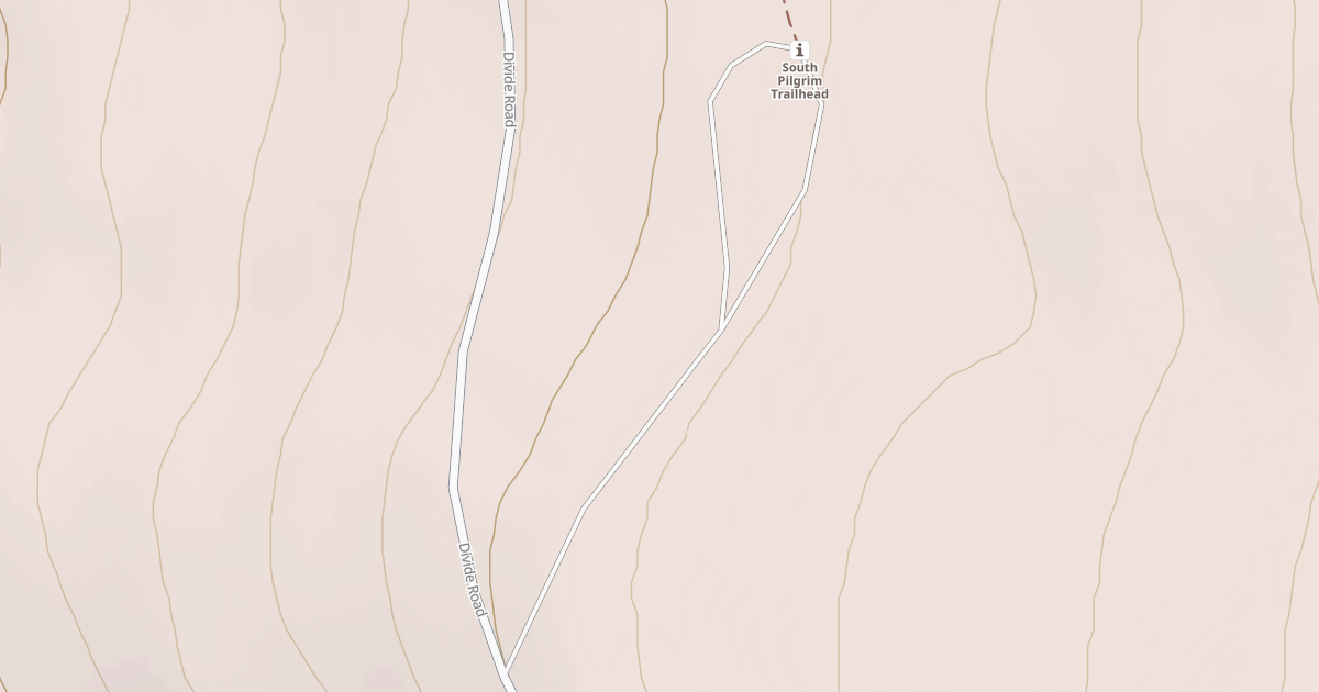 Map preview of LOWER PILGRIM TRAILHEAD