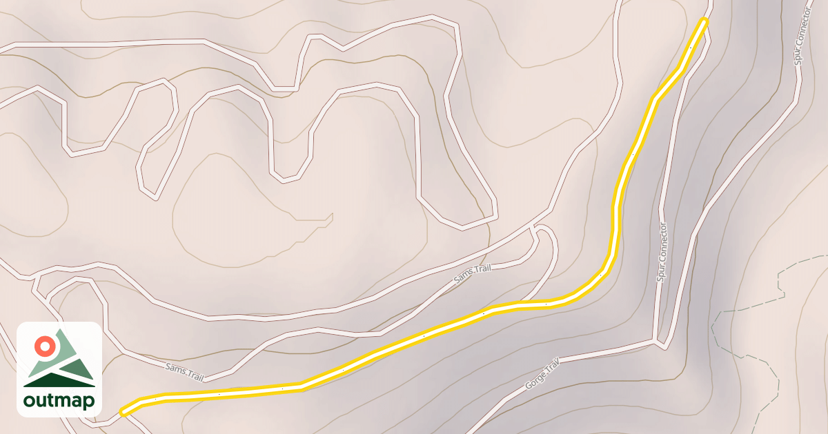 Map of Hanging Valley Connector