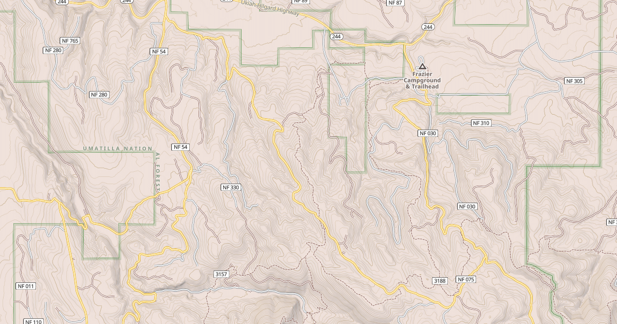 Map preview of USFS Motor Vehicle Use Map Roads {1D12E5DD-7944-42B2-A9ED-4D53CDD0EE35}