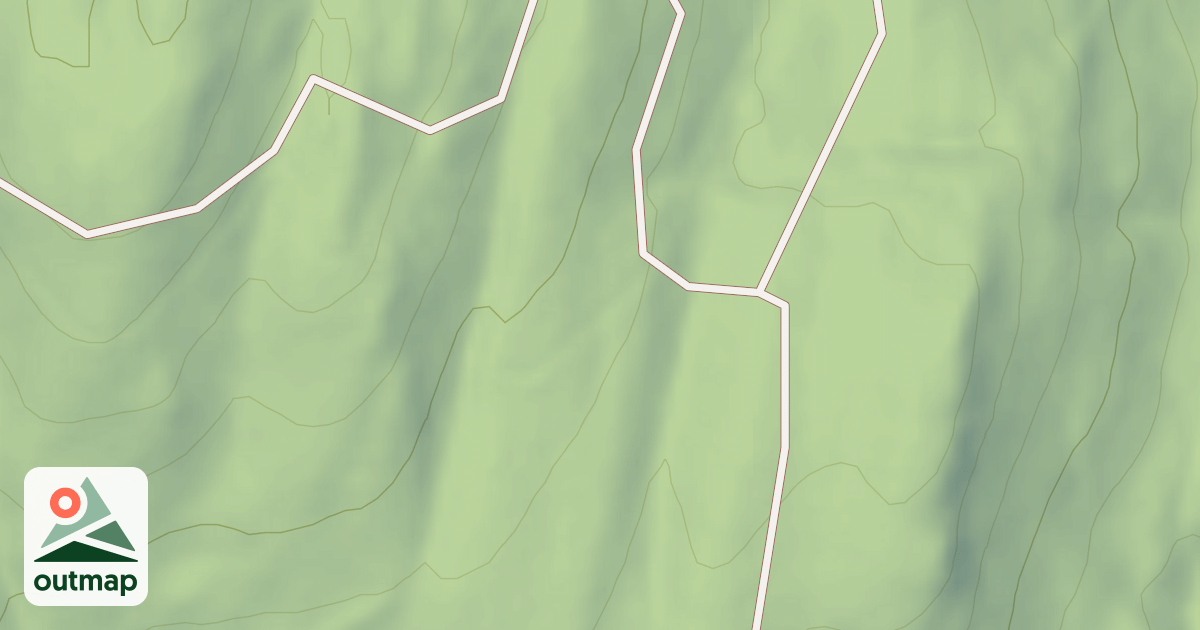 Map of Bussard Mountain