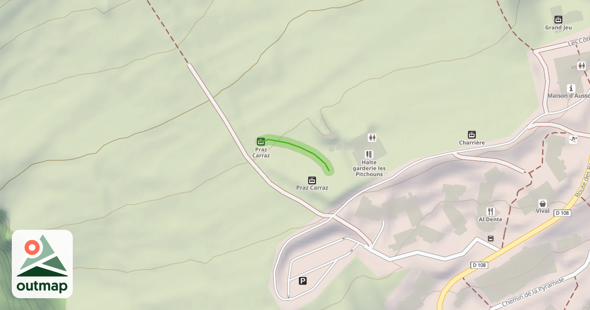 Map of Praz Carraz