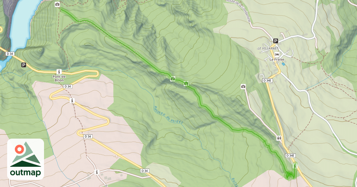 Map of Entre les Passerelles du Drac et de l’Ébron