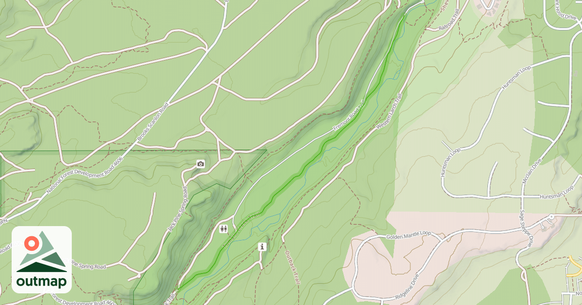 Map of Tumalo Creek Trail