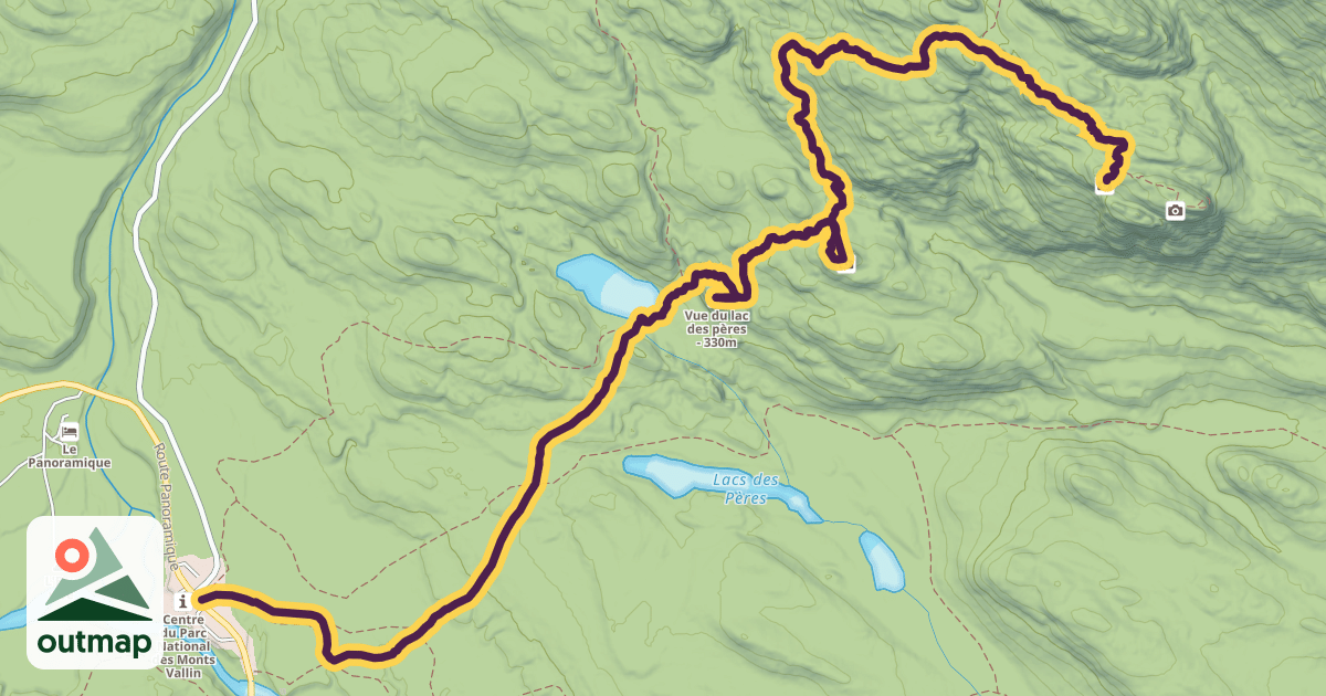 Map of Pic de la Tete-de-Chien Trail