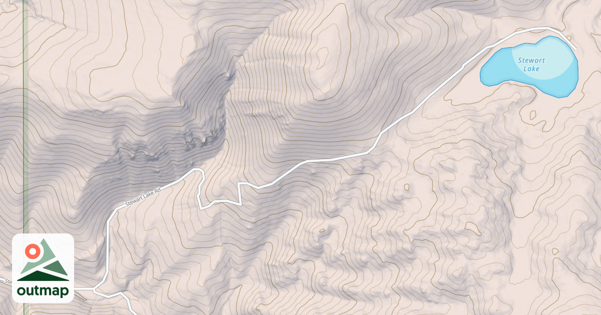 Map of STEWART LAKE SPUR