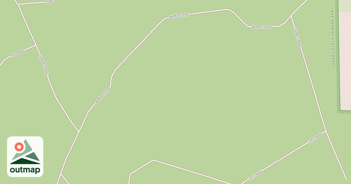 Map of Lake George State Forest Trail