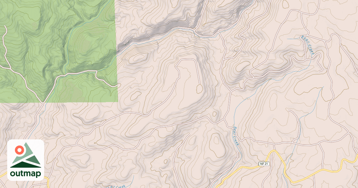 Map of USFS National Forest System Roads {C40C56F9-5E1F-4829-AE17-238536D7C810}