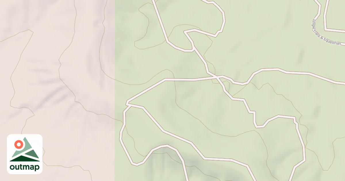 Map of Interlake State Recreation Area Trails