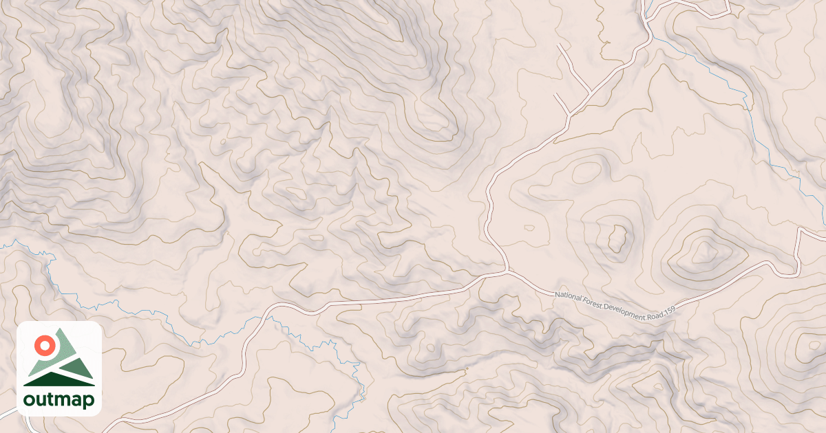 Map of SOUTH FORK BEAR CREEK