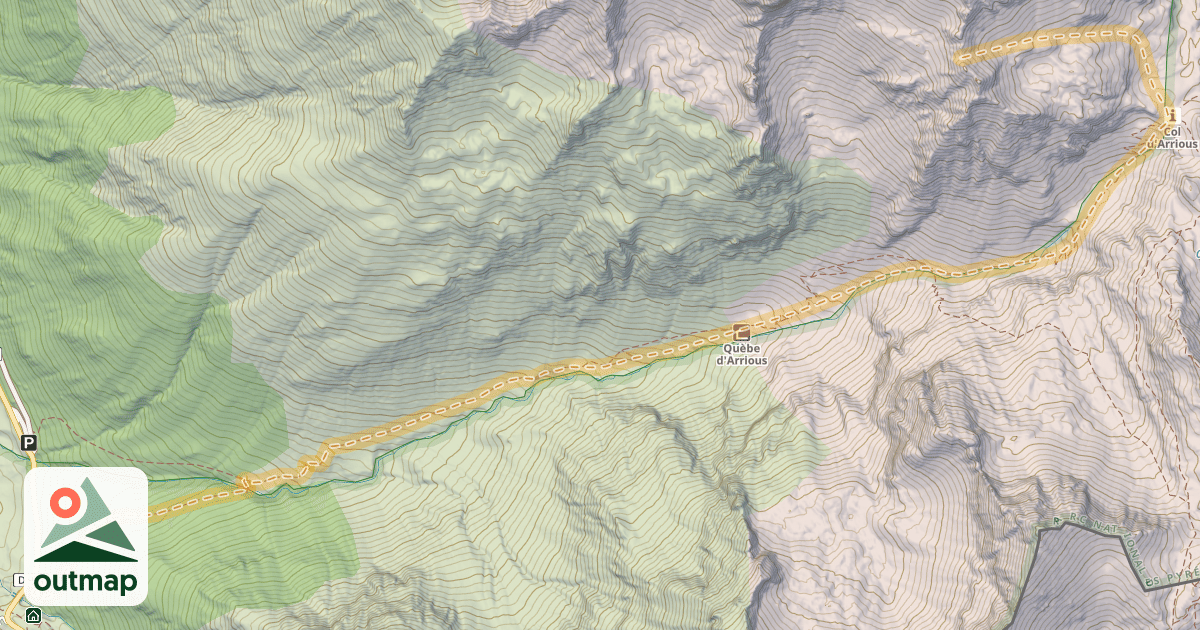 Map of Bat de la Quèbe — Soques