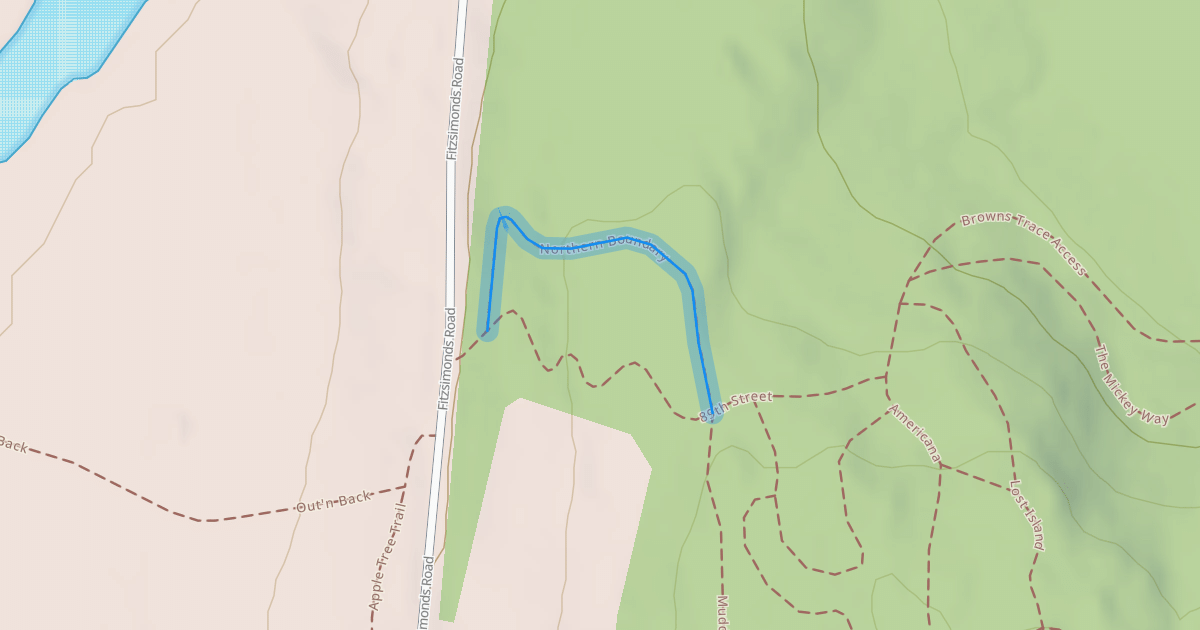 Map preview of Northern Boundary
