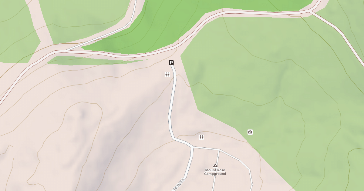 Map preview of MT ROSE CAMPGROUND WALKIN
