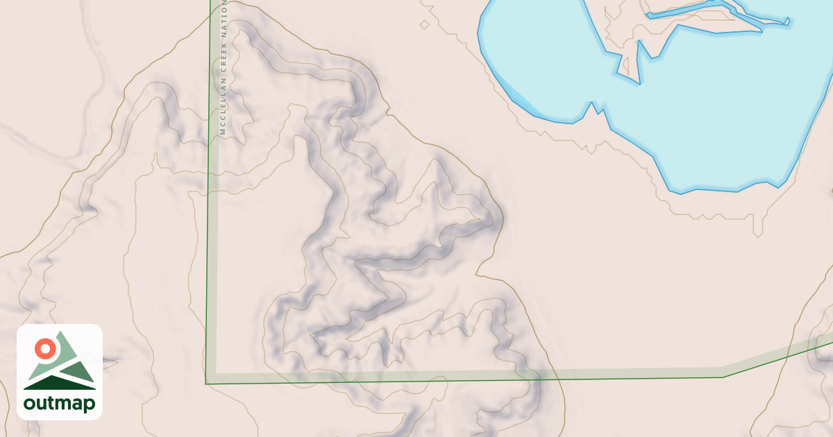 Map of MCCLELLAN CREEK