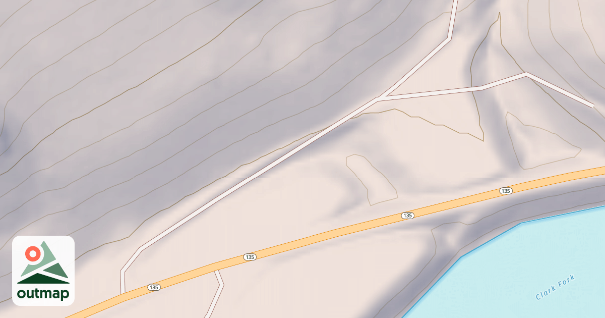 Map of DONLAN SADDLE TRAILHEAD