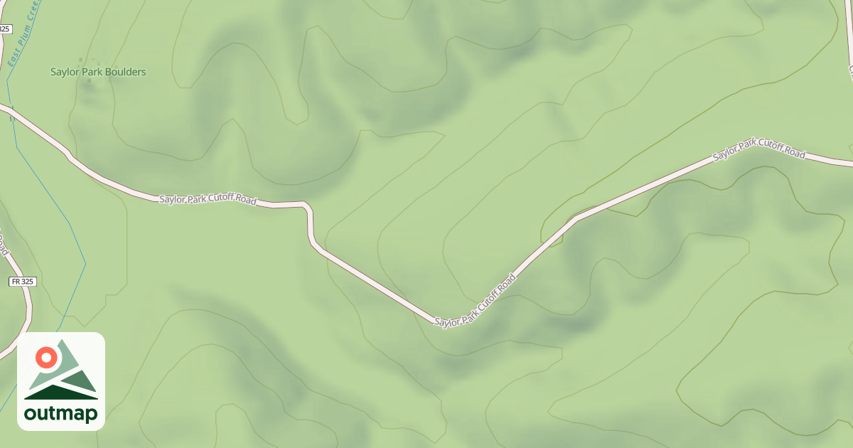 Map of SAYLOR PARK CUTOFF