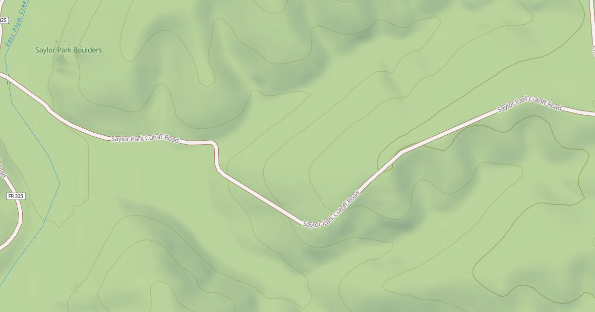 Map preview of SAYLOR PARK CUTOFF