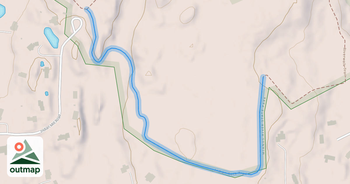 Map of Indian Rock Trail