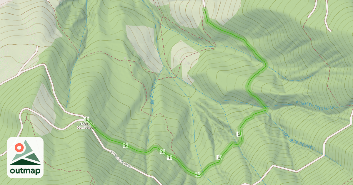 Map of Chemin de Combeloup à Pressembois