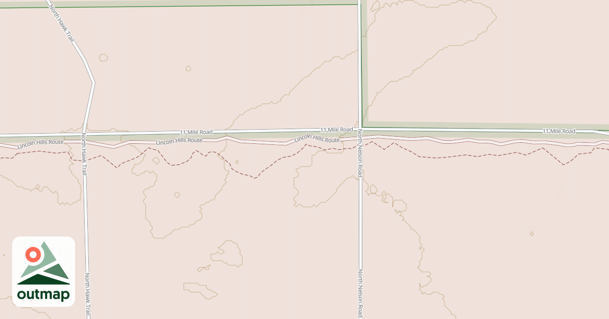 Map of Lincoln Hills Motorcycle Trail