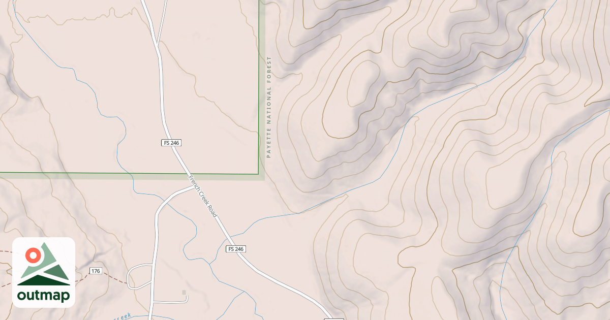Map of BURGDORF HOT SPRINGS