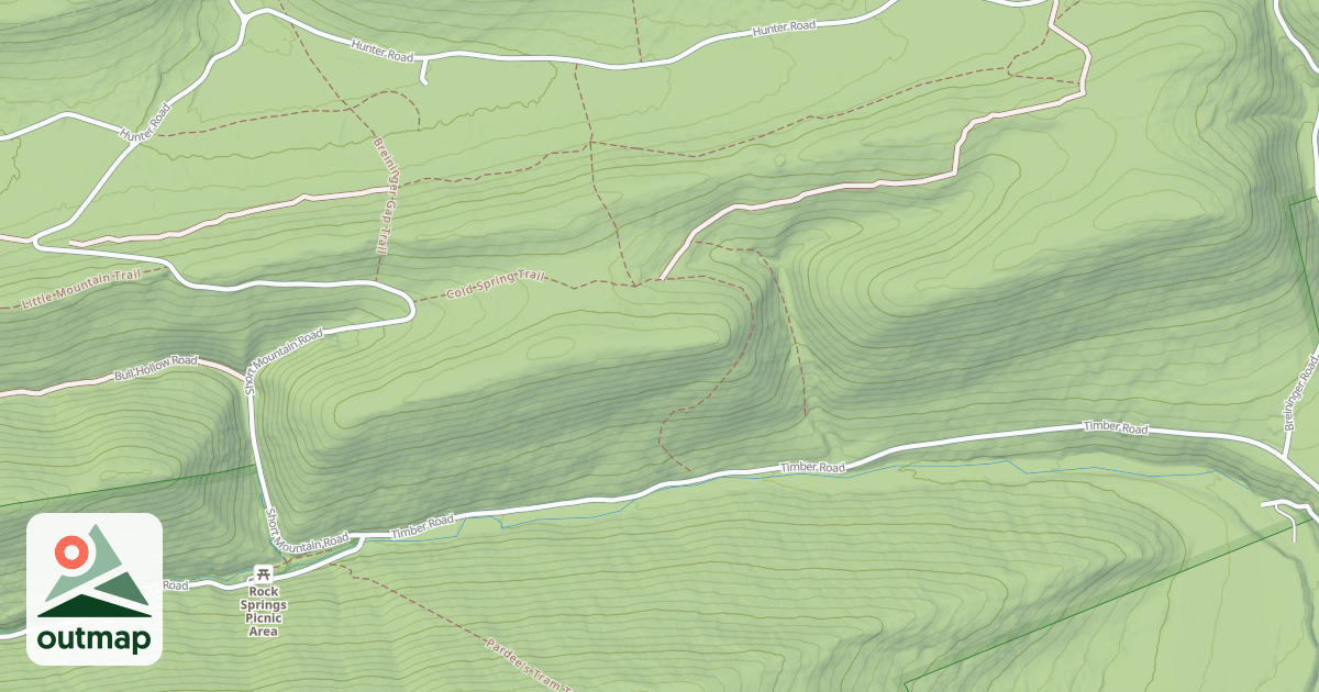 Map of Bald Eagle State Forest Snowmobile Trails